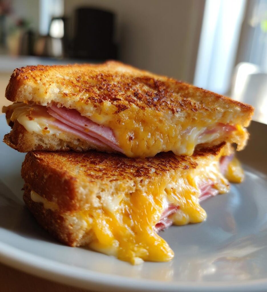 Air Fryer Cheese & Ham Toastie