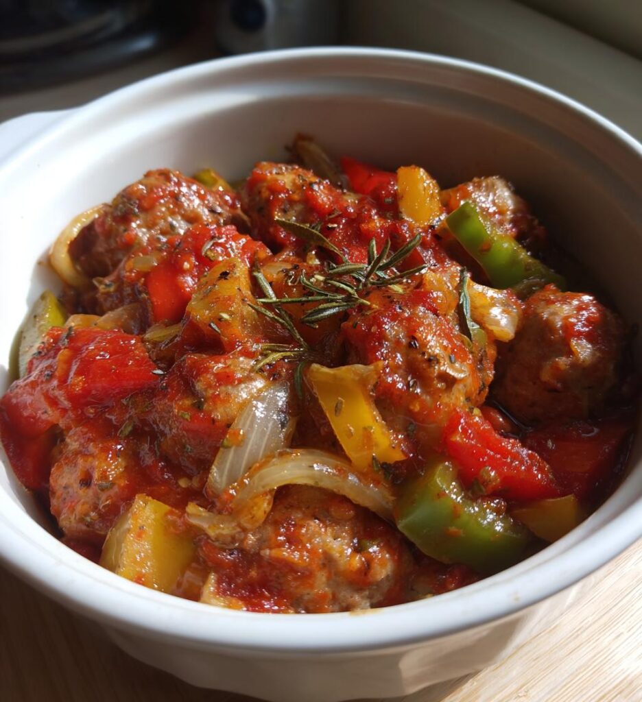 Air Fryer Veggie Sausage Casserole