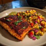 Chili-Rubbed Salmon with Summer Corn Salad