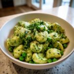 Creamy Pesto Gnocchi with Peas