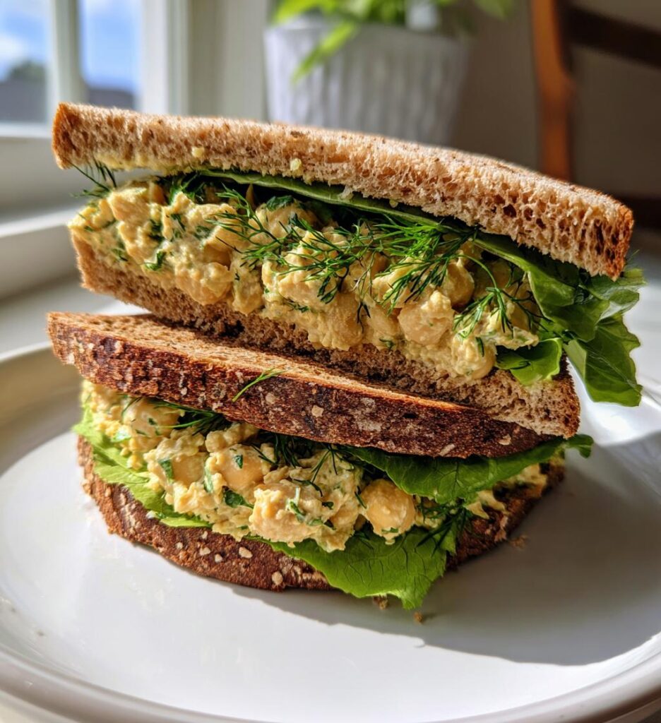 Dilly Chickpea Salad Sandwiches