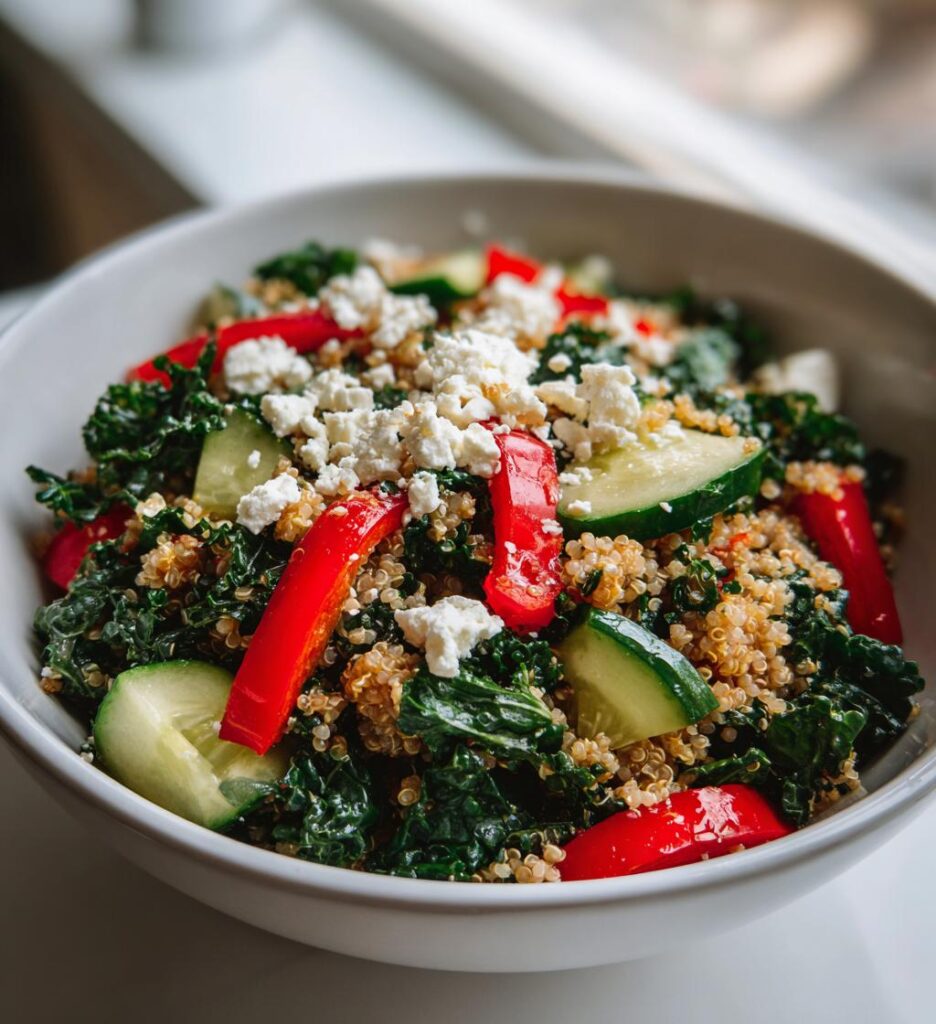 Kale & Quinoa Salad with Lemon Dressing