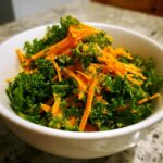 Kale Salad with Carrot Ginger Dressing