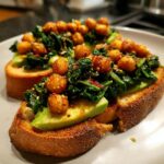Kale and Chickpea Toasts
