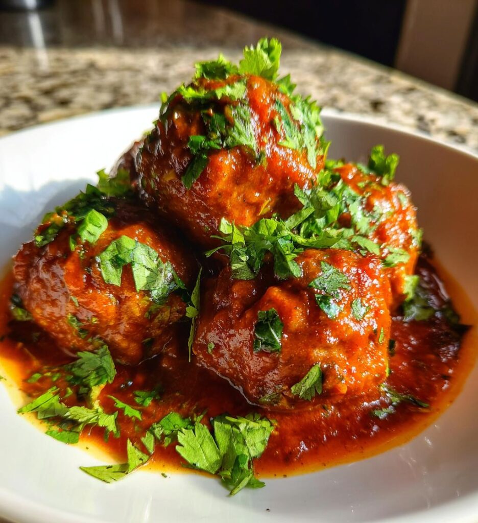 Meatballs in Tomato, Cardamom & Lime Sauce