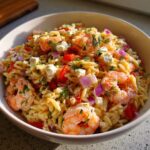 Orzo, Feta & Prawn Pasta Salad