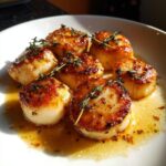 Pan-Fried Scallops with White Wine Reduction