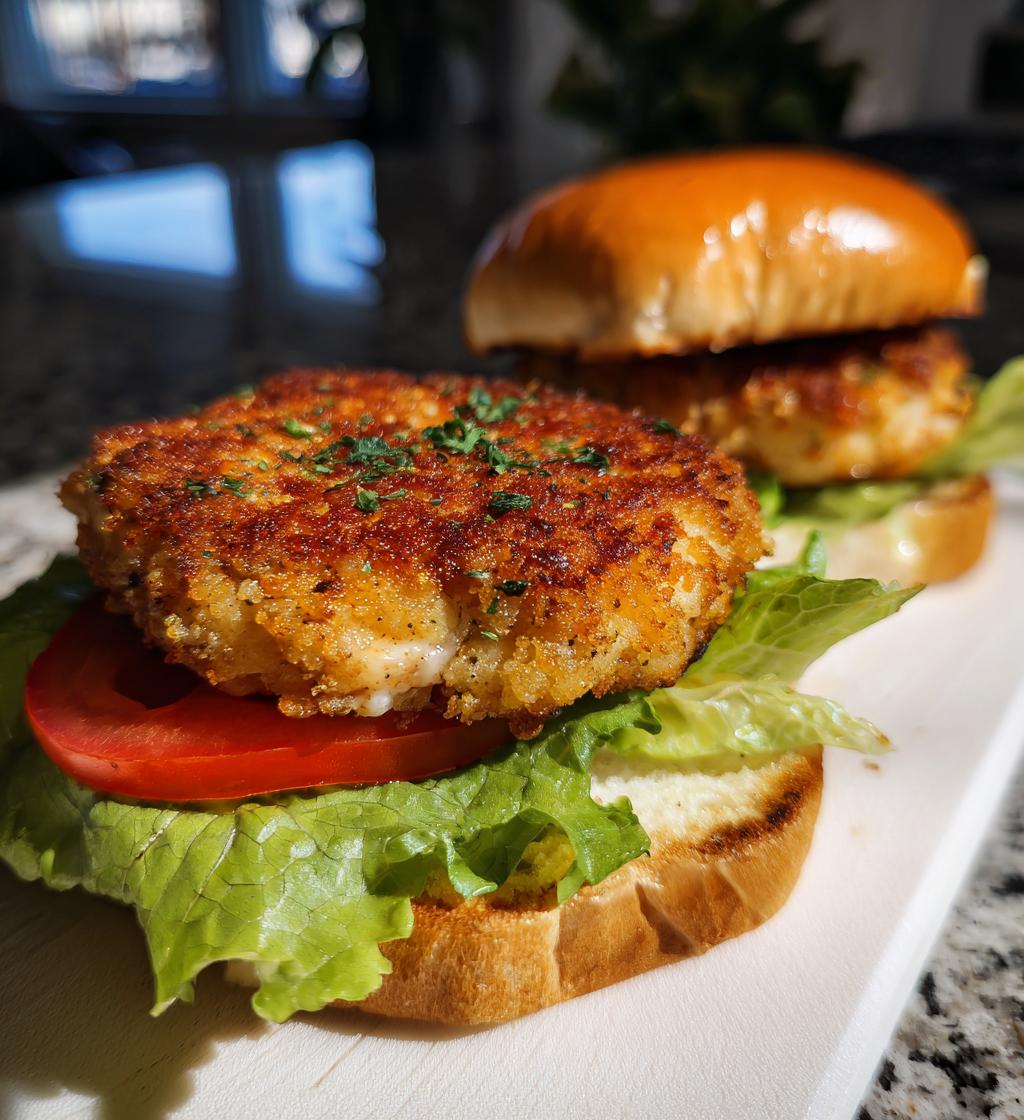 Shrimp Patty Sandwiches