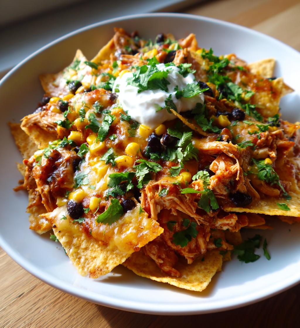 Slow-cooker Chicken Nachos