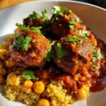 Spicy Meatball Tagine with Bulgur & Chickpeas