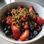 Summer Fruit Salad with Herbed Pistachio Crumble