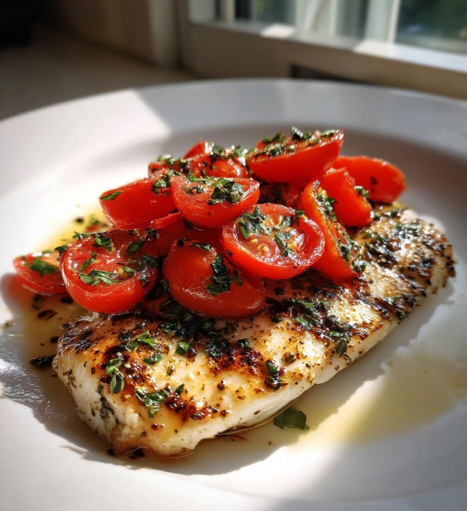 Tomato-Herb Grilled Tilapia