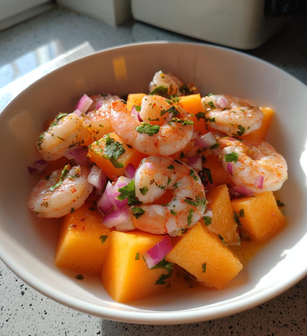 Zingy Melon & Prawn Salad