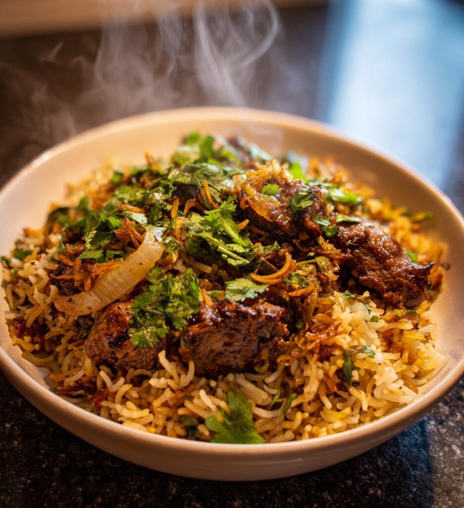Beef Biryani With Cumin