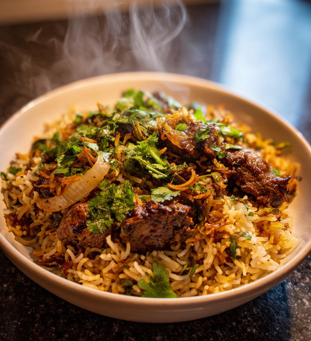 Beef Biryani With Cumin