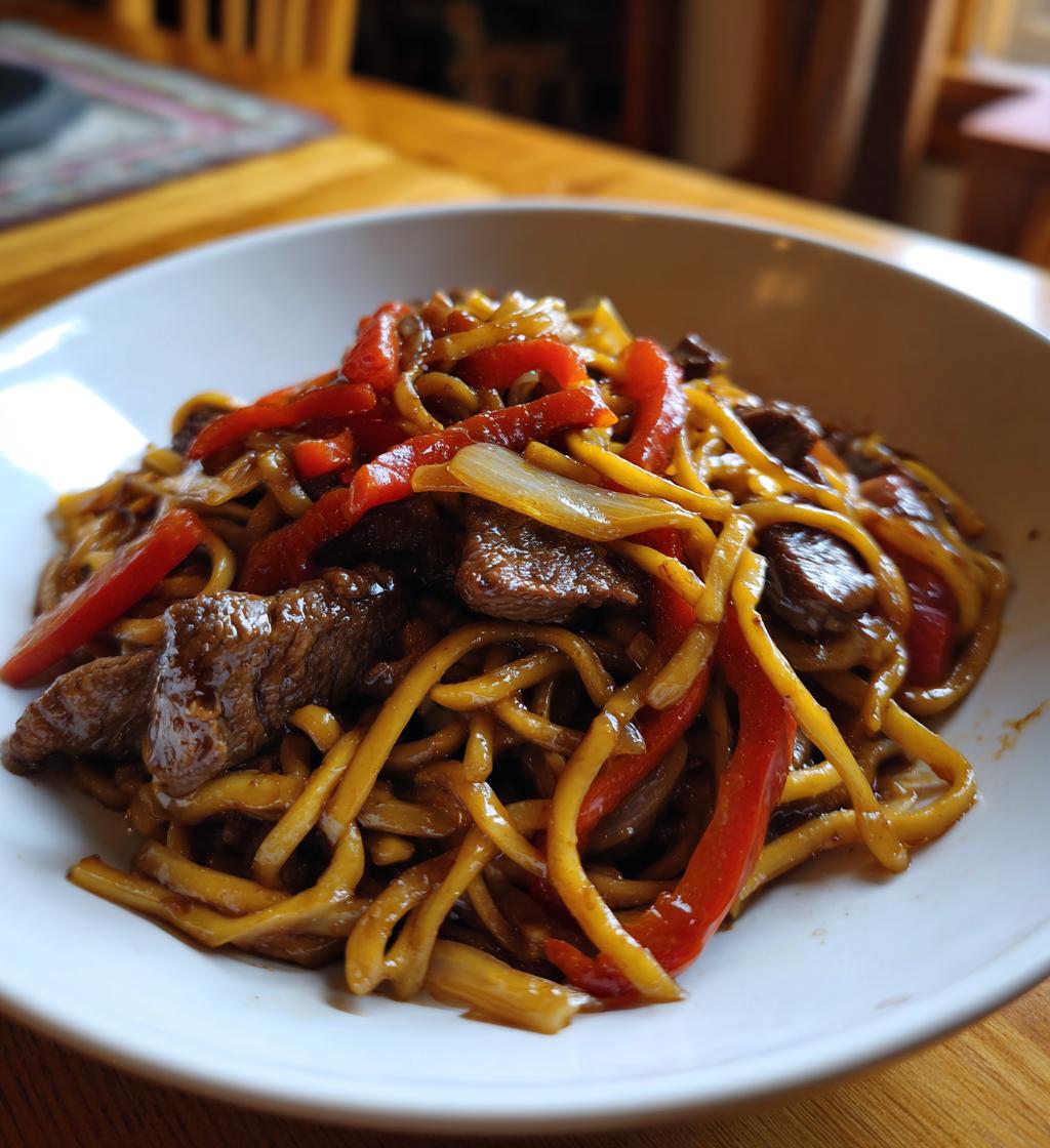 Beef Stir Fry with Noodles