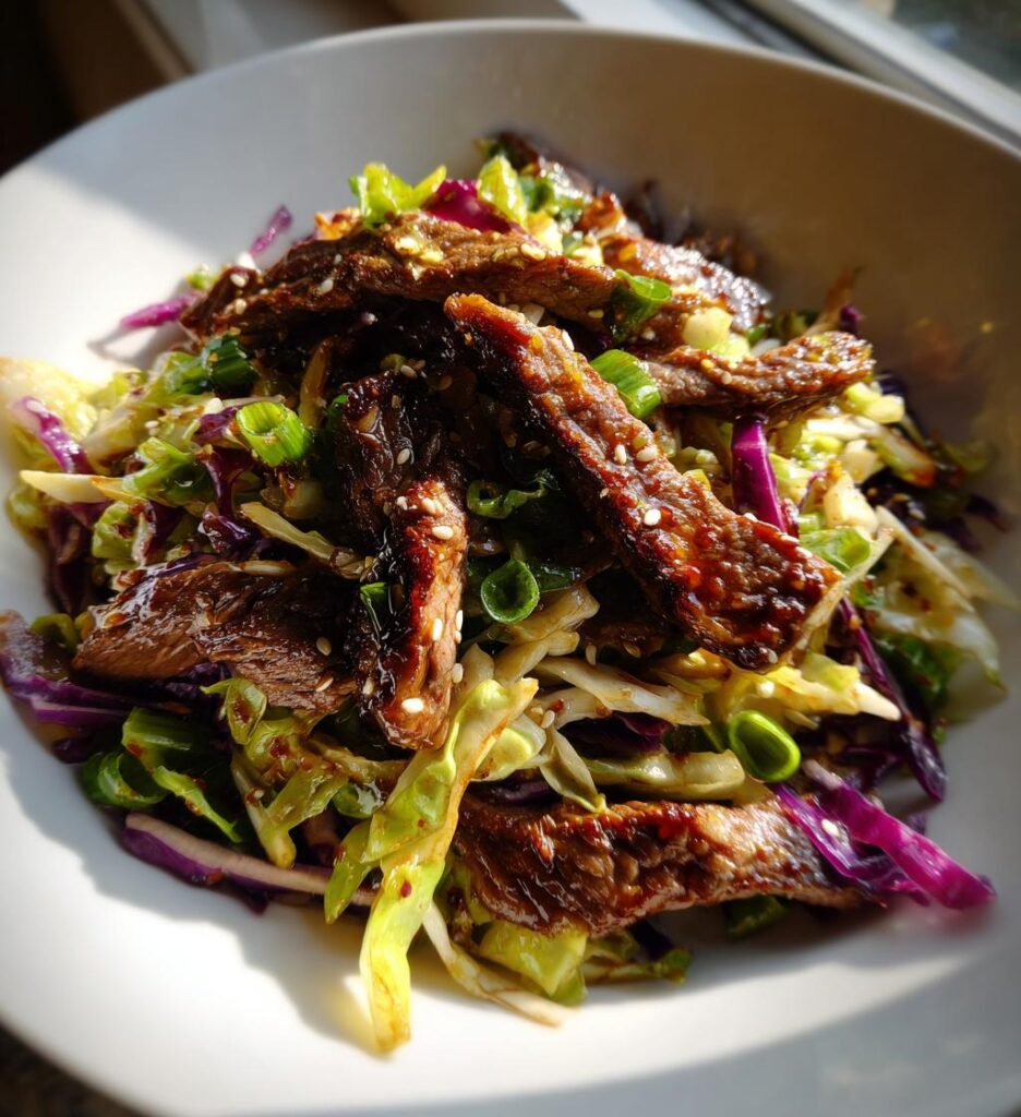 Beef and Cabbage Salad