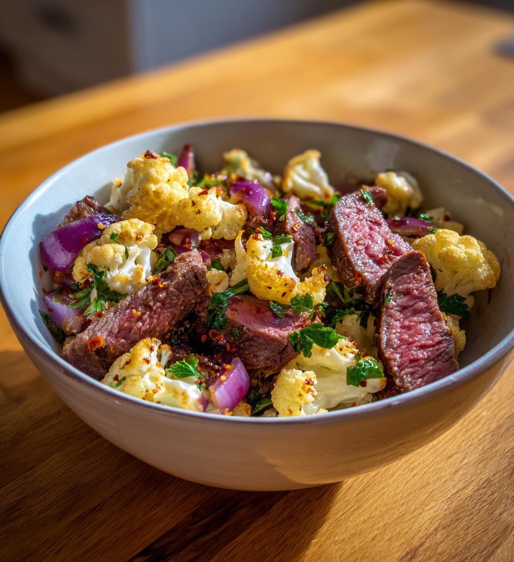 Beef and Cauliflower Salad
