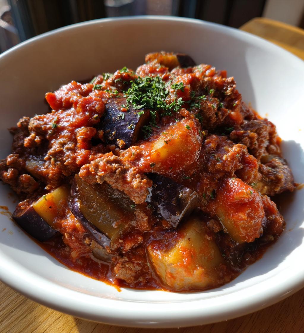Beef and Eggplant