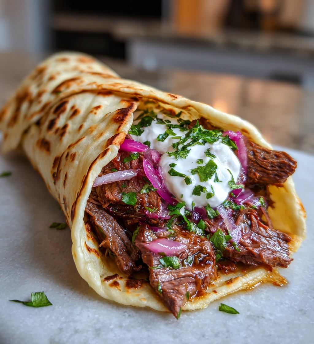 Beef and Flatbread