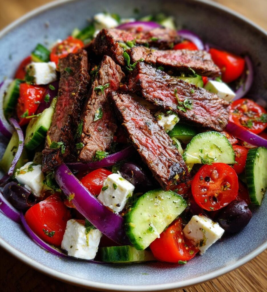 Beef and Greek Salad