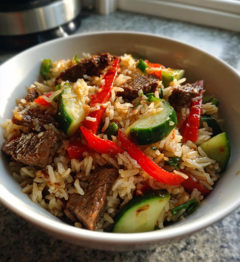 Beef and Rice Salad