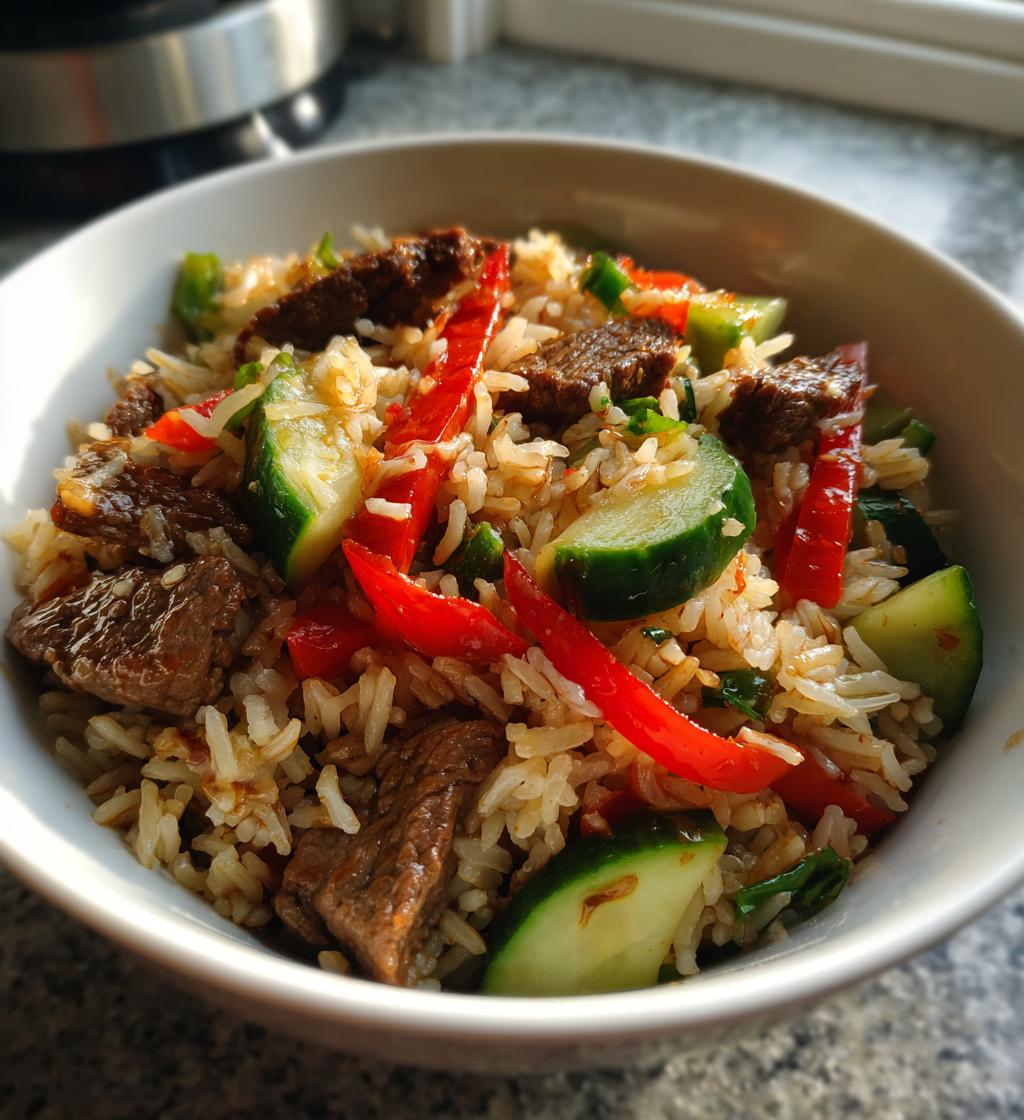 Beef and Rice Salad