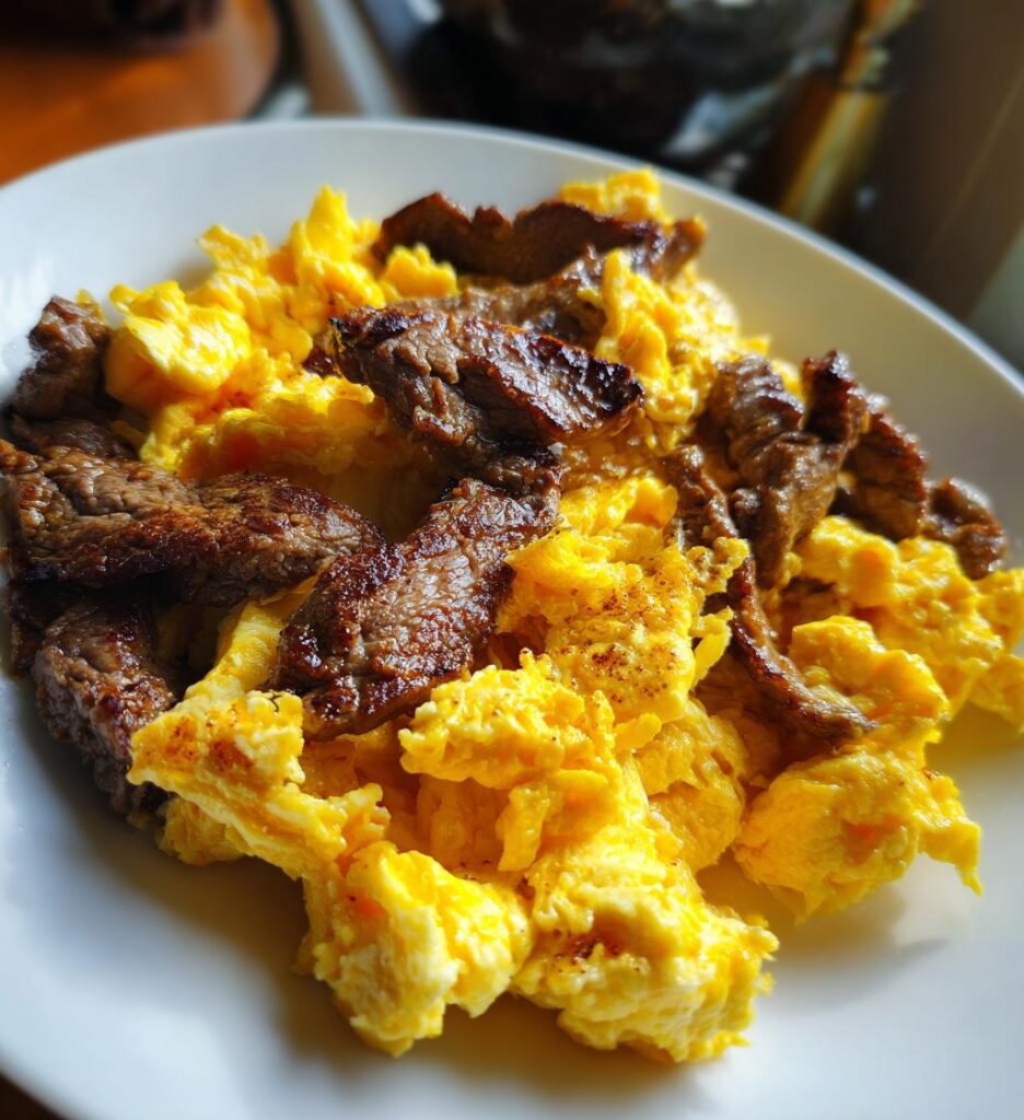Beef and Scrambled Eggs