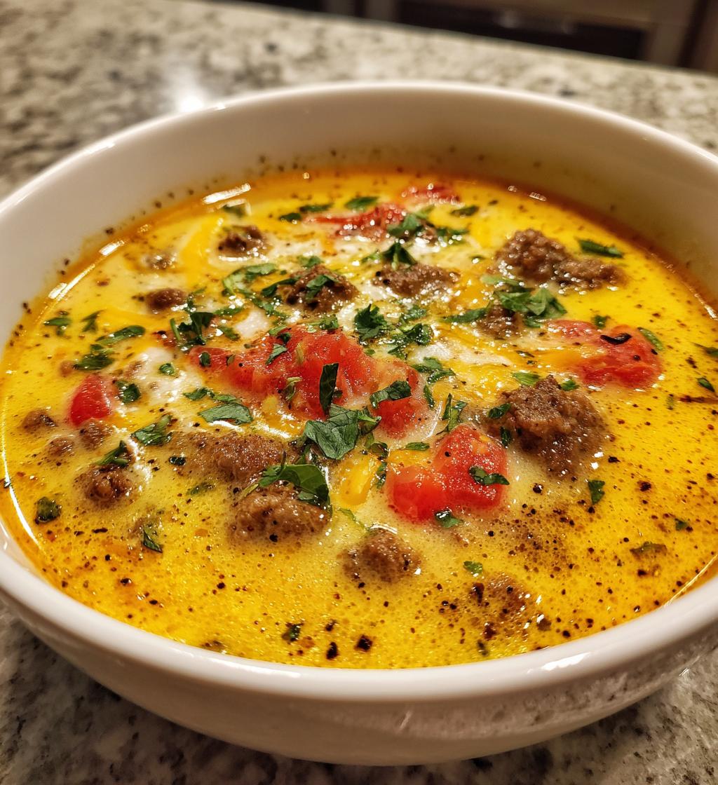 Cheeseburger Soup