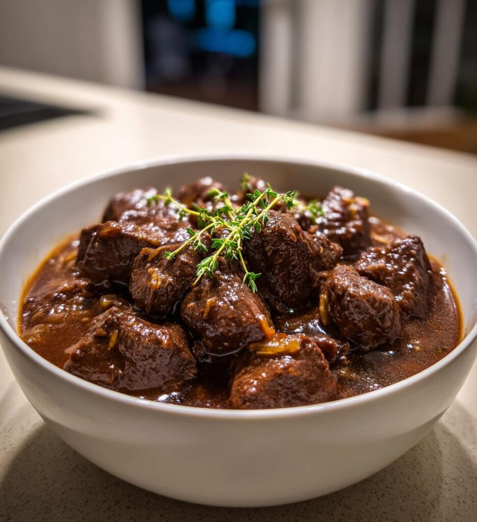 Dijon and Cognac Beef Stew