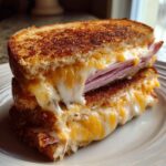 Leftover Ham & Cheese Sandwich