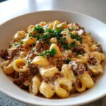 Spiced Beef and Mascarpone Pasta