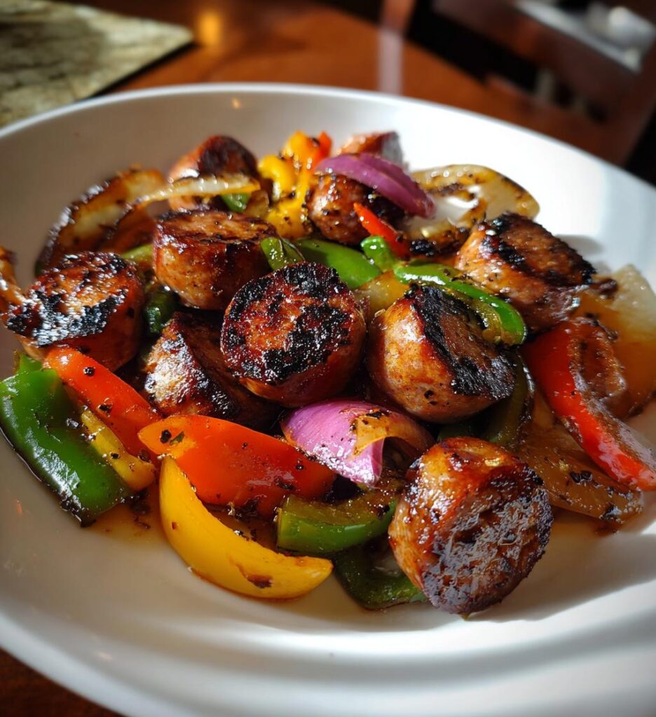 Air Fryer Andouille Sausage and Veggies