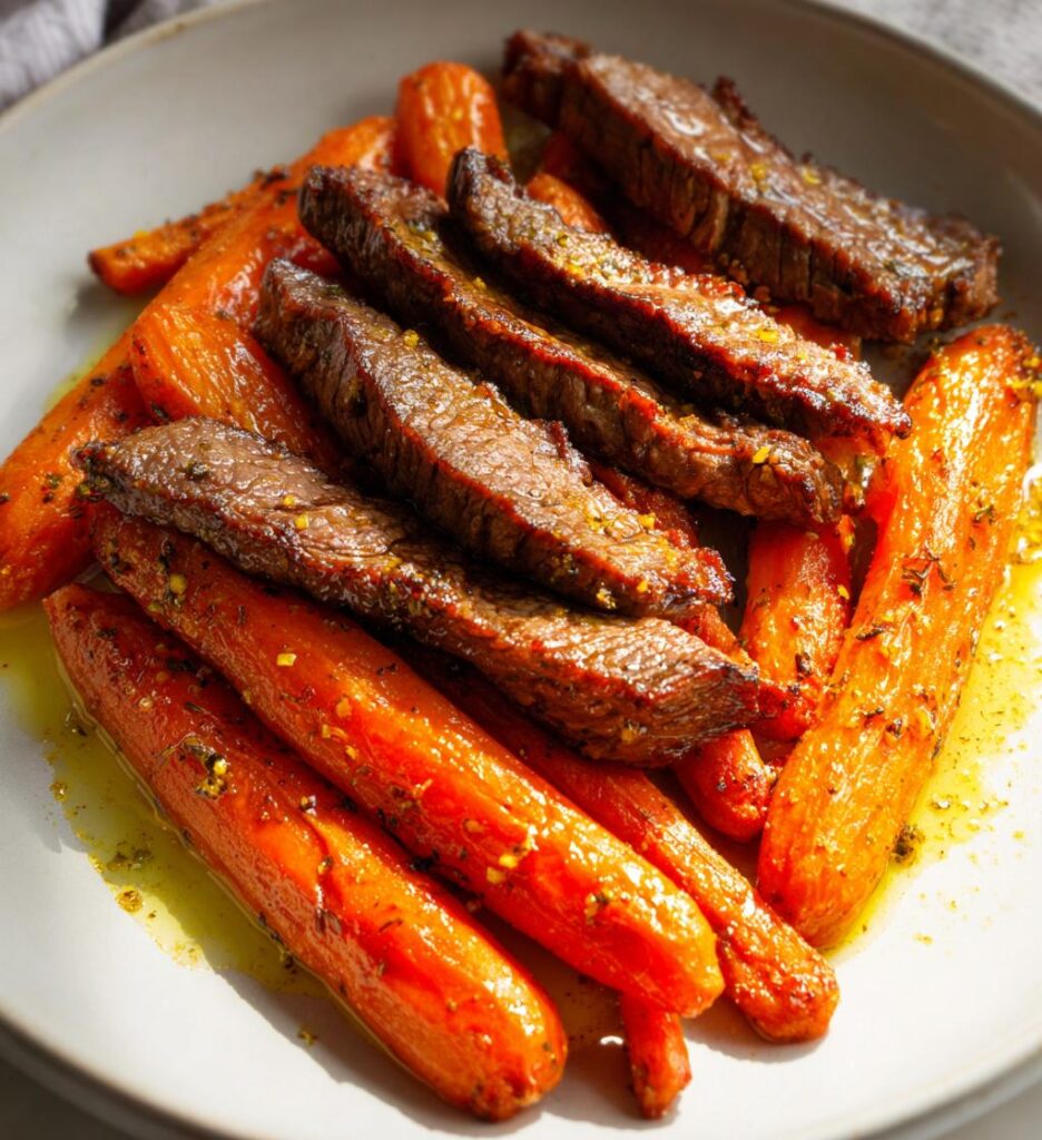 Air Fryer Beef and Carrot