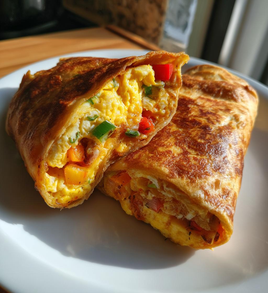 Air Fryer Breakfast Burrito