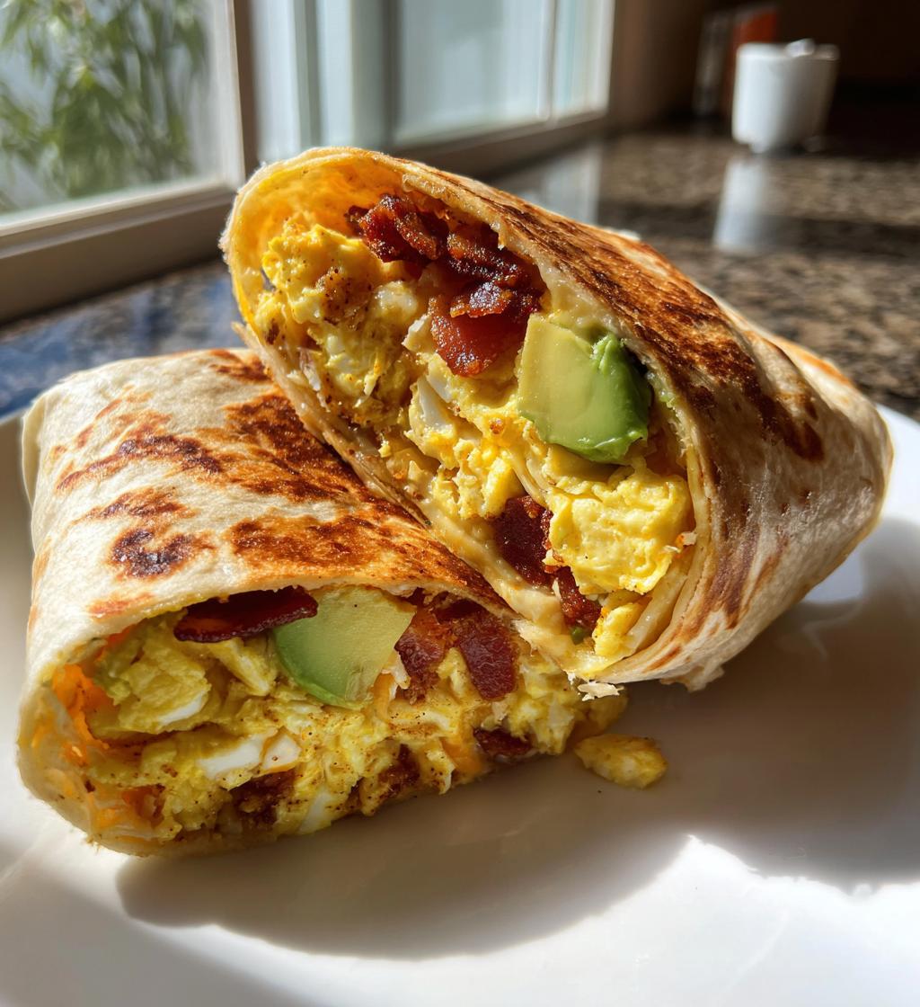 Air Fryer Breakfast Wrap