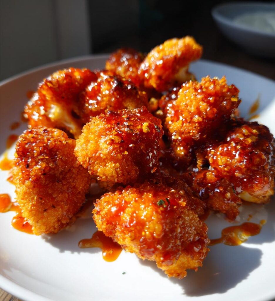 Air Fryer Buffalo Cauliflower Wings