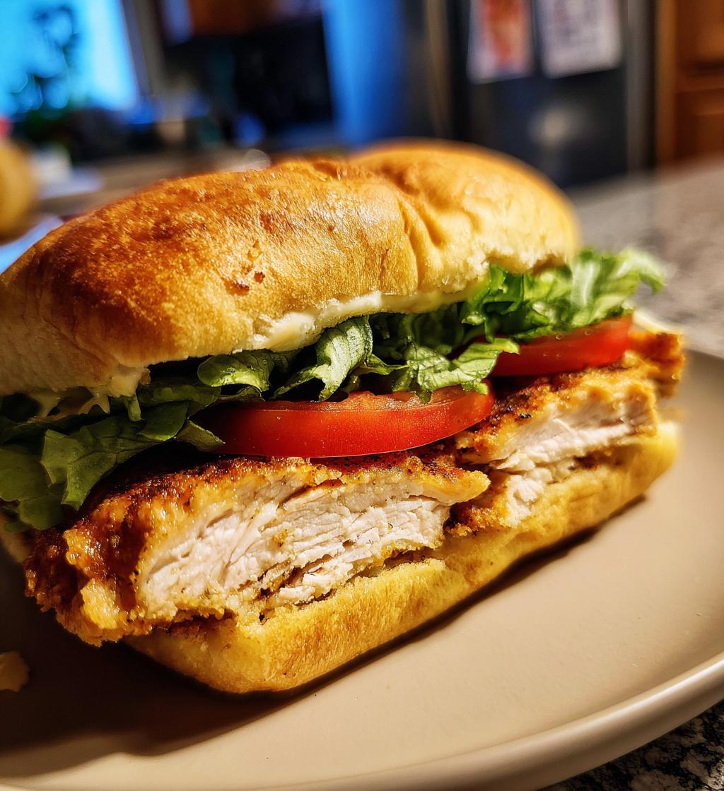 Air Fryer Chicken Sandwiches