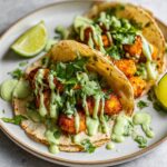 Air Fryer Chicken Tacos with Green Sauce