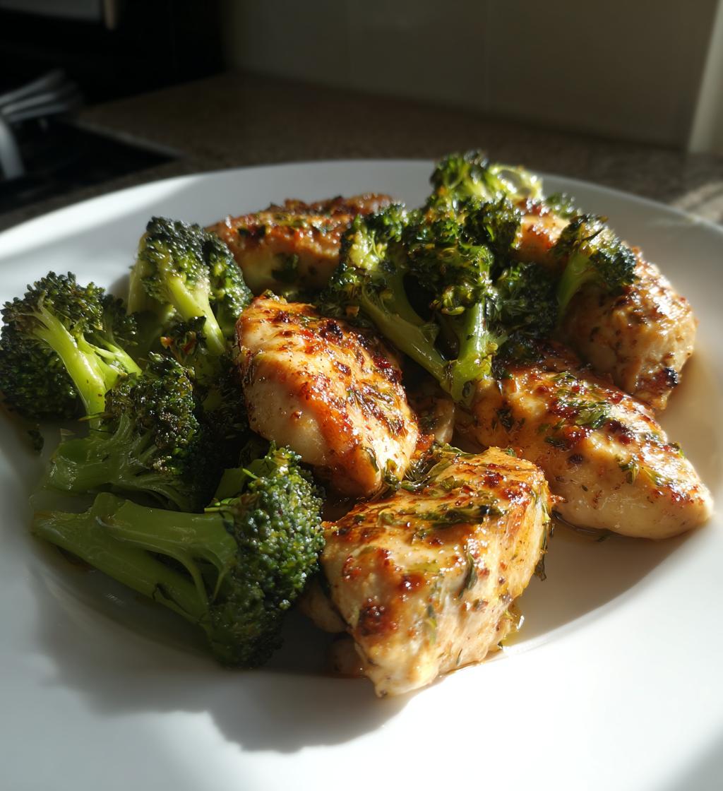 Air Fryer Chicken and Broccoli
