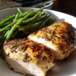 Air Fryer Chicken and Green Beans
