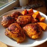 Air Fryer Chicken and Sweet Potato