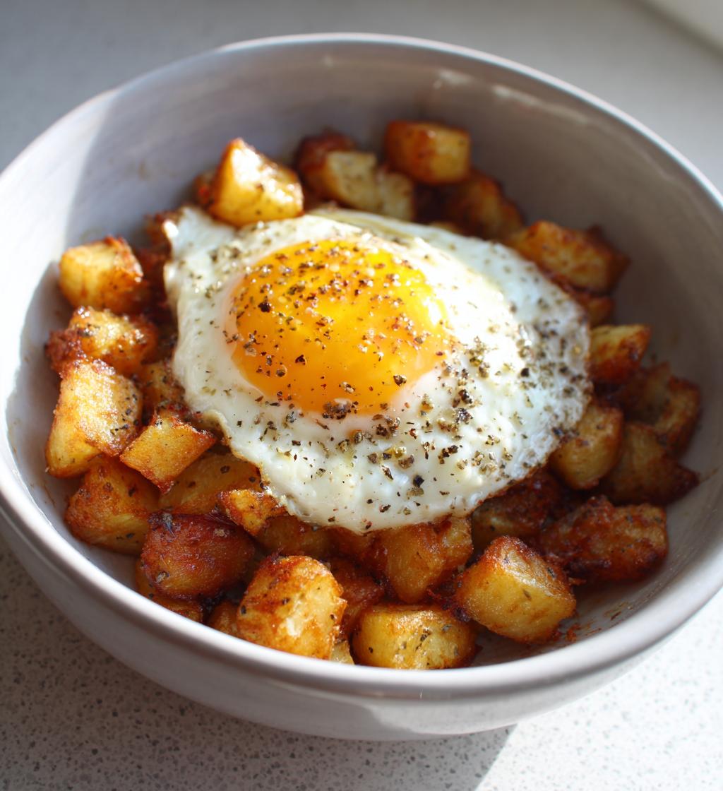 Air Fryer Egg and Potatoes