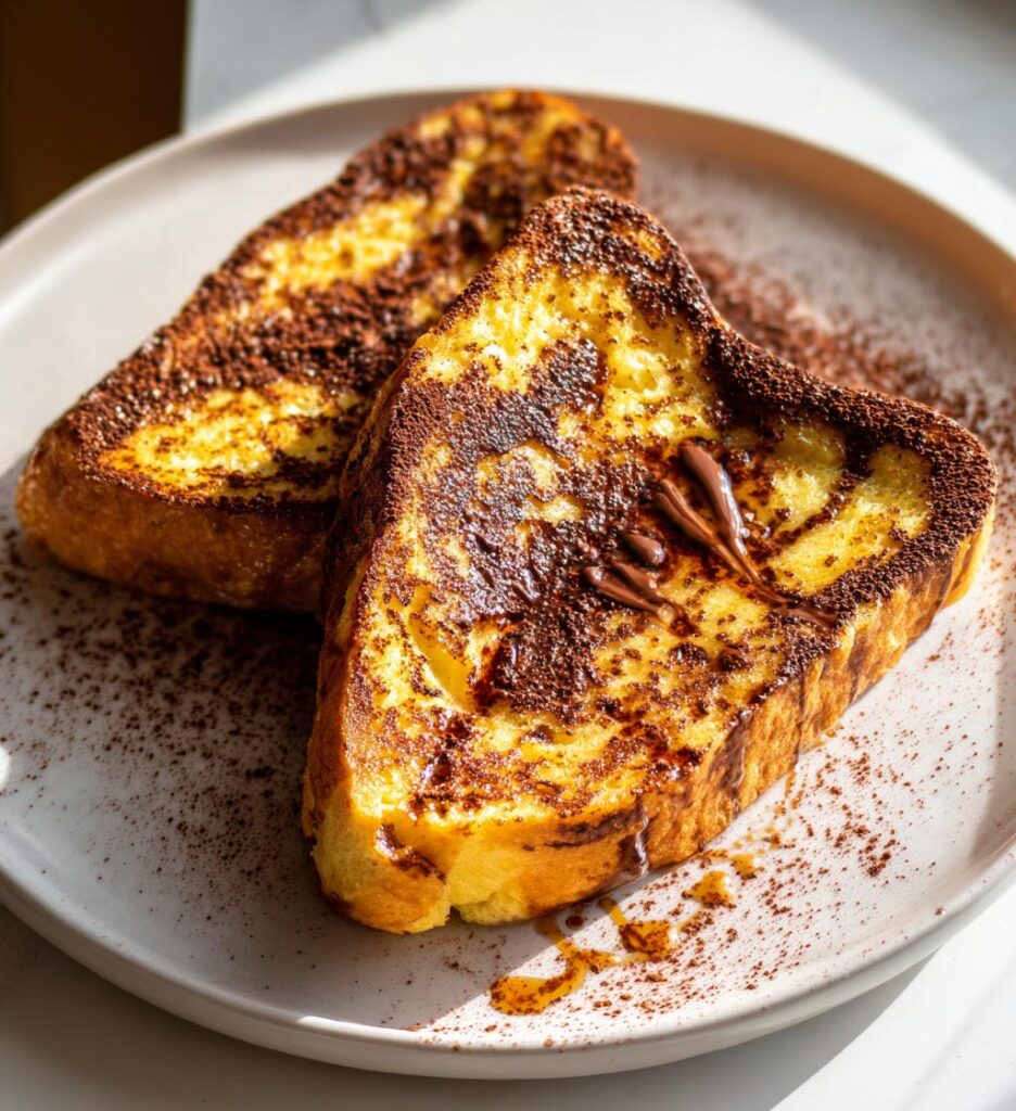 Air Fryer French Toast with Chocolate