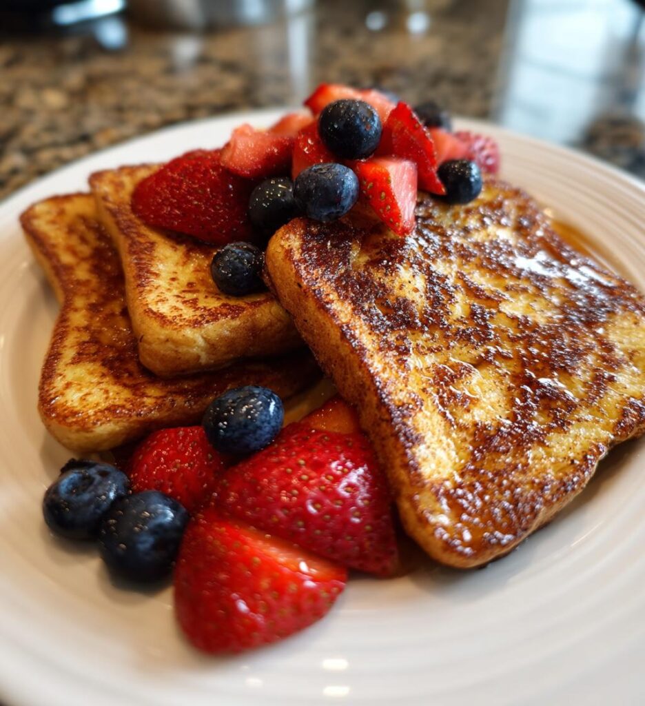 Air Fryer French Toast with Fruit