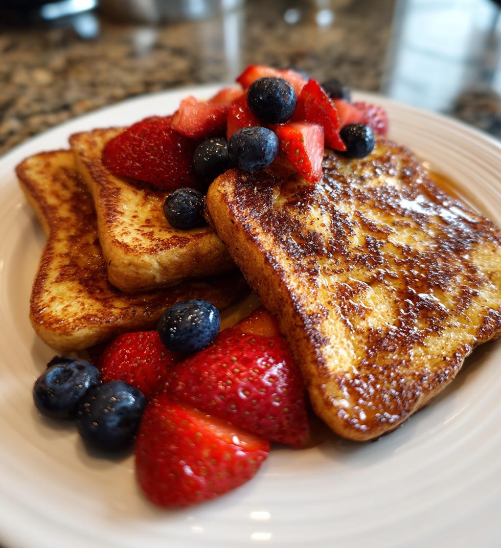 Air Fryer French Toast with Fruit
