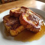 Air Fryer French Toast with Maple Syrup