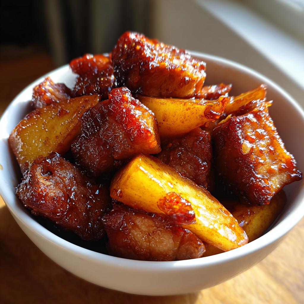 Air Fryer Pork and Apples