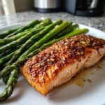 Air Fryer Salmon with Asparagus