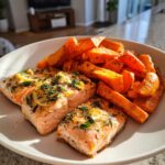 Air Fryer Salmon with Carrots